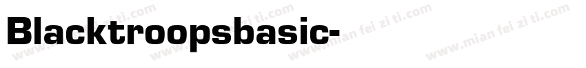 Blacktroopsbasic字体转换
