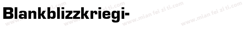 Blankblizzkriegi字体转换