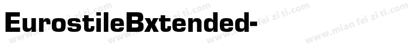 EurostileBxtended字体转换