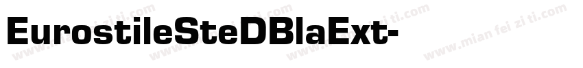 EurostileSteDBlaExt字体转换