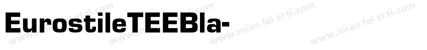 EurostileTEEBla字体转换