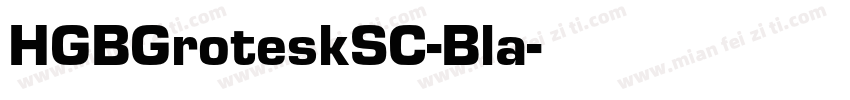 HGBGroteskSC-Bla字体转换
