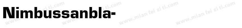 Nimbussanbla字体转换