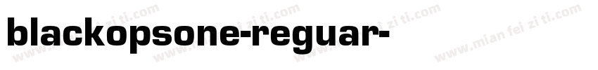 blackopsone-reguar字体转换