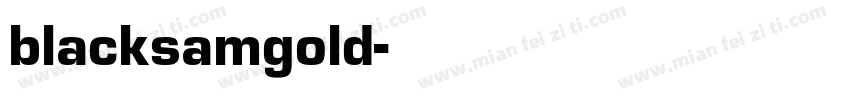 blacksamgold字体转换