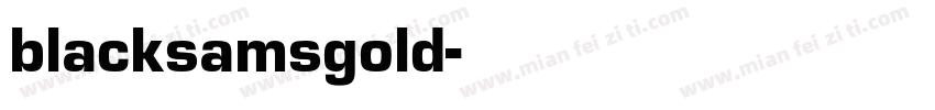 blacksamsgold字体转换