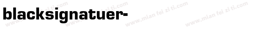 blacksignatuer字体转换