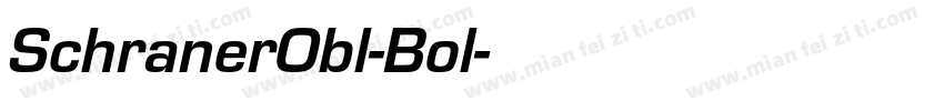 SchranerObl-Bol字体转换
