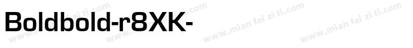 Boldbold-r8XK字体转换