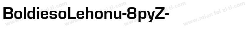 BoldiesoLehonu-8pyZ字体转换