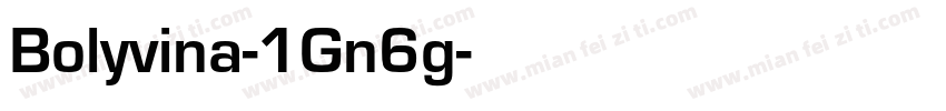Bolyvina-1Gn6g字体转换