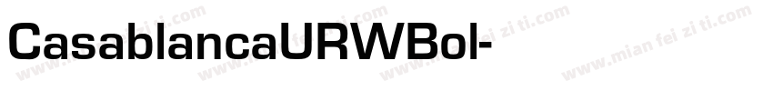 CasablancaURWBol字体转换