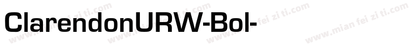 ClarendonURW-Bol字体转换
