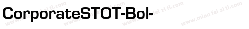 CorporateSTOT-Bol字体转换