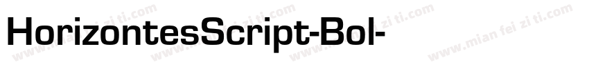 HorizontesScript-Bol字体转换