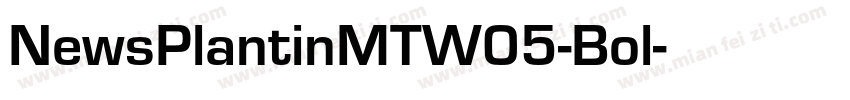 NewsPlantinMTW05-Bol字体转换
