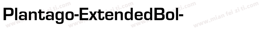 Plantago-ExtendedBol字体转换