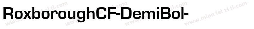 RoxboroughCF-DemiBol字体转换