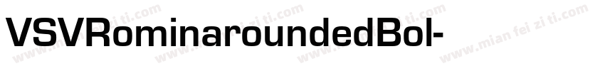 VSVRominaroundedBol字体转换