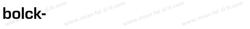 bolck字体转换
