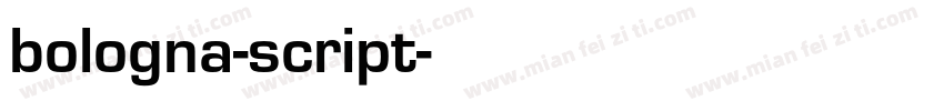 bologna-script字体转换