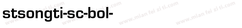 stsongti-sc-bol字体转换