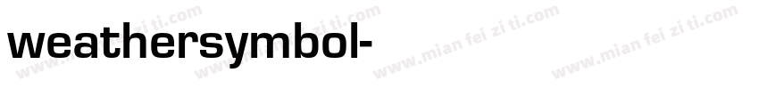 weathersymbol字体转换