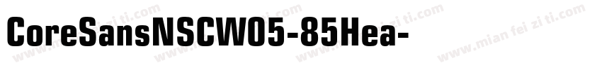 CoreSansNSCW05-85Hea字体转换