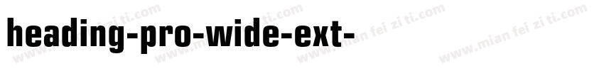 heading-pro-wide-ext字体转换