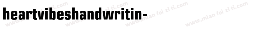 heartvibeshandwritin字体转换