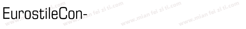 EurostileCon字体转换