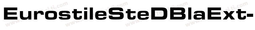 EurostileSteDBlaExt字体转换