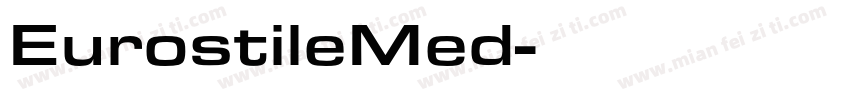 EurostileMed字体转换