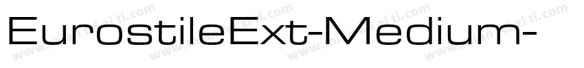 EurostileExt-Medium字体转换