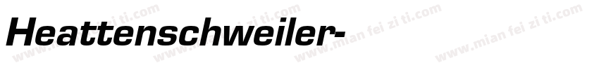 Heattenschweiler字体转换