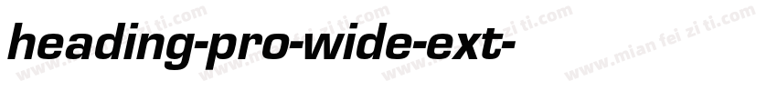 heading-pro-wide-ext字体转换