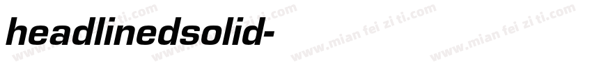 headlinedsolid字体转换