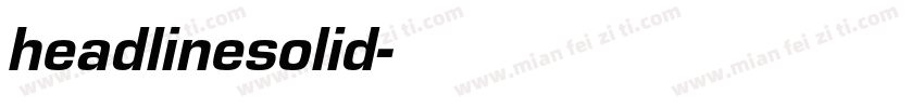 headlinesolid字体转换