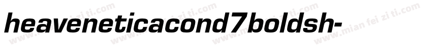 heaveneticacond7boldsh字体转换