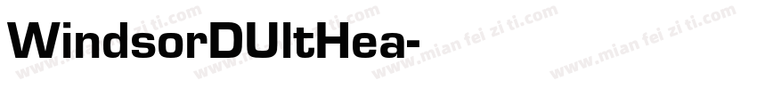 WindsorDUltHea字体转换