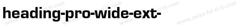 heading-pro-wide-ext字体转换
