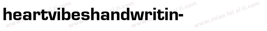 heartvibeshandwritin字体转换