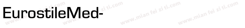 EurostileMed字体转换