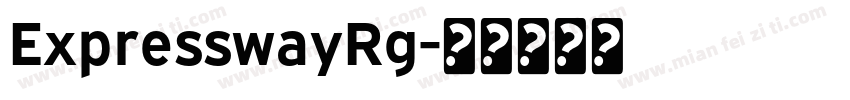 ExpresswayRg字体转换