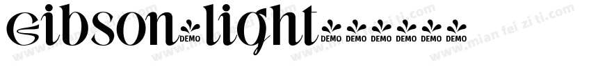 Gibson-light字体转换