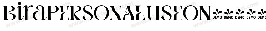 BiraPERSONALUSEON字体转换