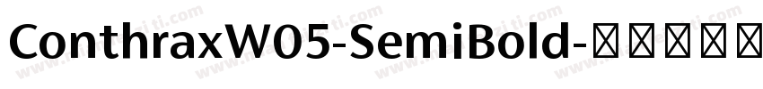 ConthraxW05-SemiBold字体转换