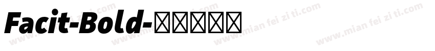 Facit-Bold字体转换
