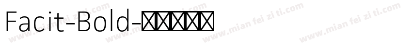 Facit-Bold字体转换