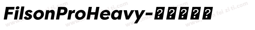 FilsonProHeavy字体转换
